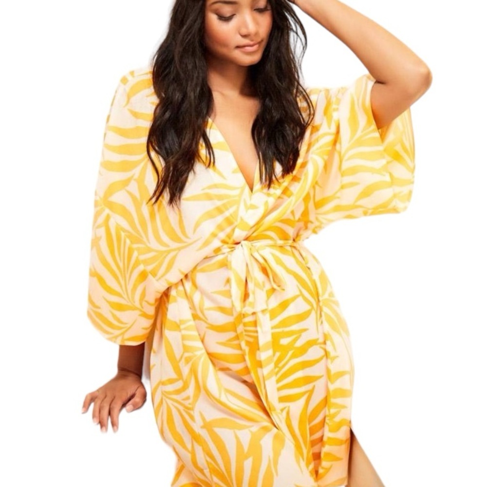 Anthropologie Maison Du Soir Magnolia Luxe Orange… - image 1